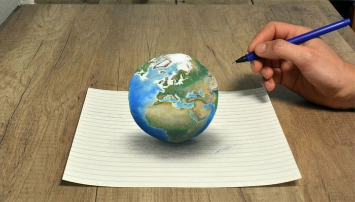 Artista alemão cria desenhos 3D incríveis em papel (30 fotos) - Tediado