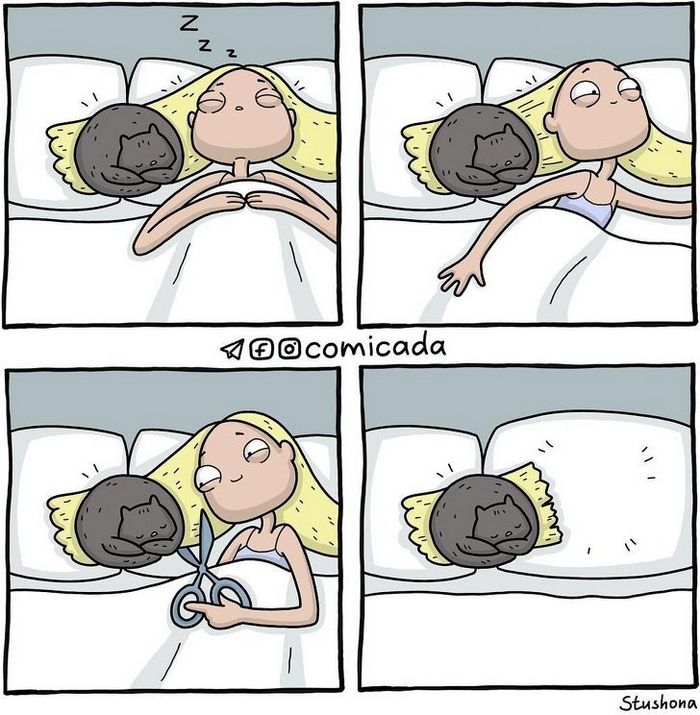 Artista russa conquista o coração de internautas com suas histórias em quadrinhos (20 fotos) 1