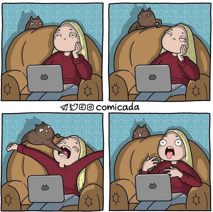 Artista russa conquista o coração de internautas com suas histórias em quadrinhos (20 fotos) 2