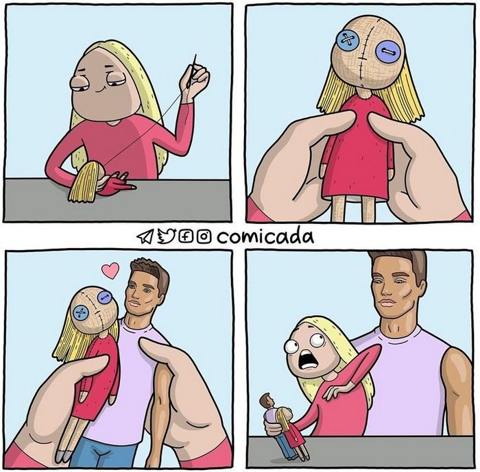 Artista russa conquista o coração de internautas com suas histórias em quadrinhos (20 fotos) 13