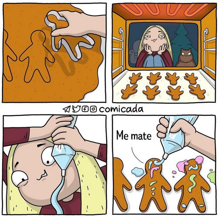 Artista russa conquista o coração de internautas com suas histórias em quadrinhos (20 fotos) 16