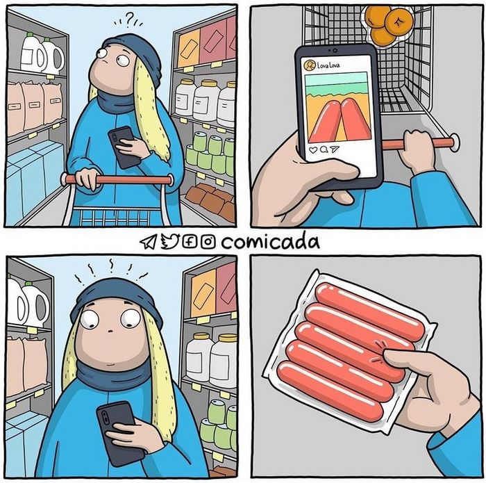 Artista russa conquista o coração de internautas com suas histórias em quadrinhos (20 fotos) 17