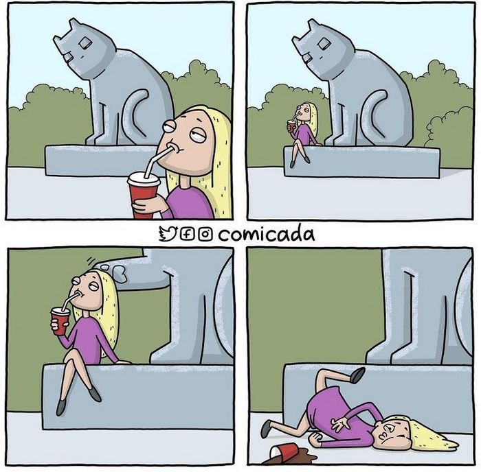 Artista russa conquista o coração de internautas com suas histórias em quadrinhos (20 fotos) 19