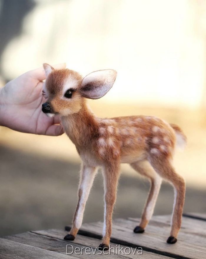 Artista russo criar animais de lã feltrada que são uma fofura (25 fotos) 11