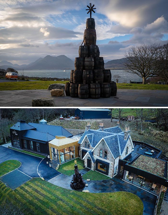 34 vezes funcionários criativos construíram árvores de Natal com temas de trabalho 30