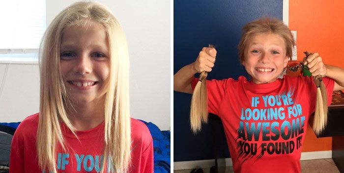 25 motivos para para doar seu cabelo. Antes e depois de pessoas que doaram seus cabelos para pessoas doentes 5