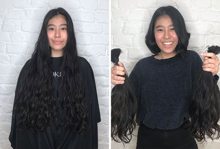 25 motivos para para doar seu cabelo. Antes e depois de pessoas que doaram seus cabelos para pessoas doentes 16