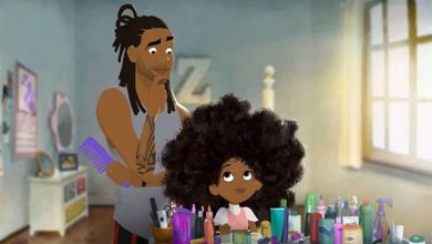 Animação mostra um pai afro-americano aprendendo a pentear o cabelo da filha pela primeira vez 8