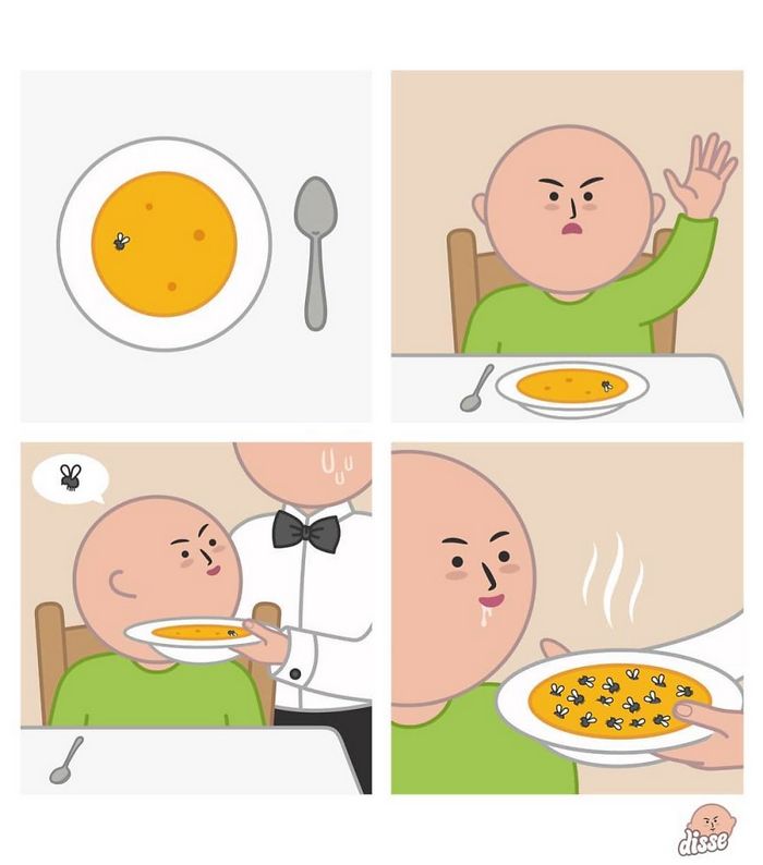 30 quadrinhos inapropriados de um artista italiano que imagina o mundo de cabeça para baixo 26