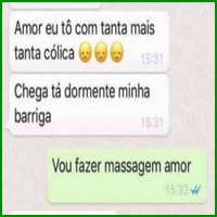 Amor estou com cólicas