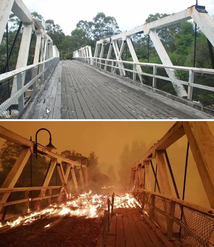 21 Antes e depois, fotos da Austrália mostram quanto dano os incêndios já causaram 8