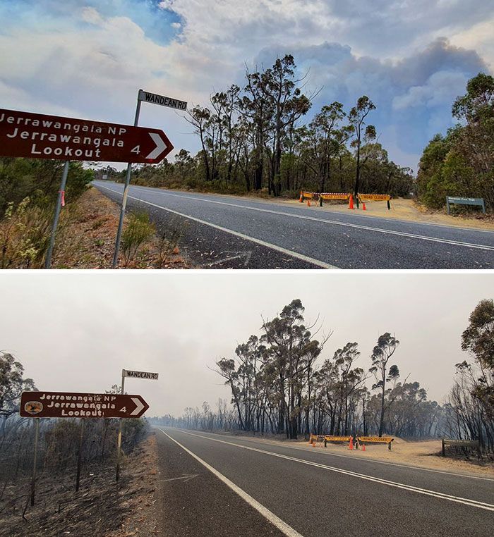 21 Antes e depois, fotos da Austrália mostram quanto dano os incêndios já causaram 13