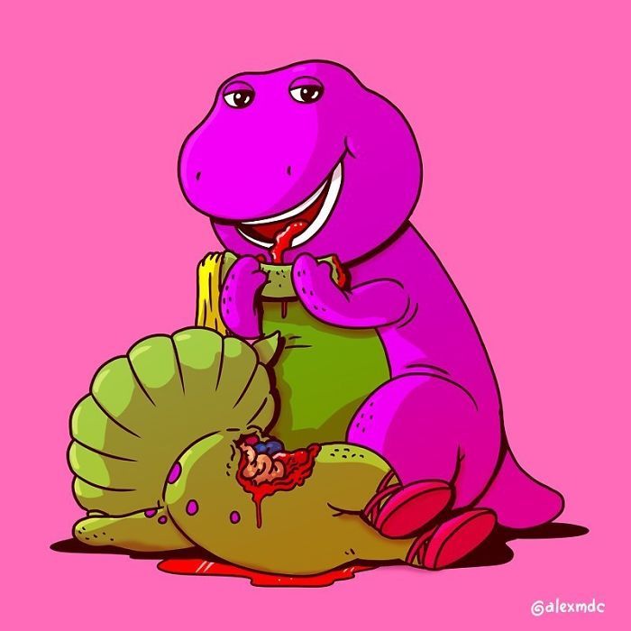 Artista arruína 29 personagens populares 2