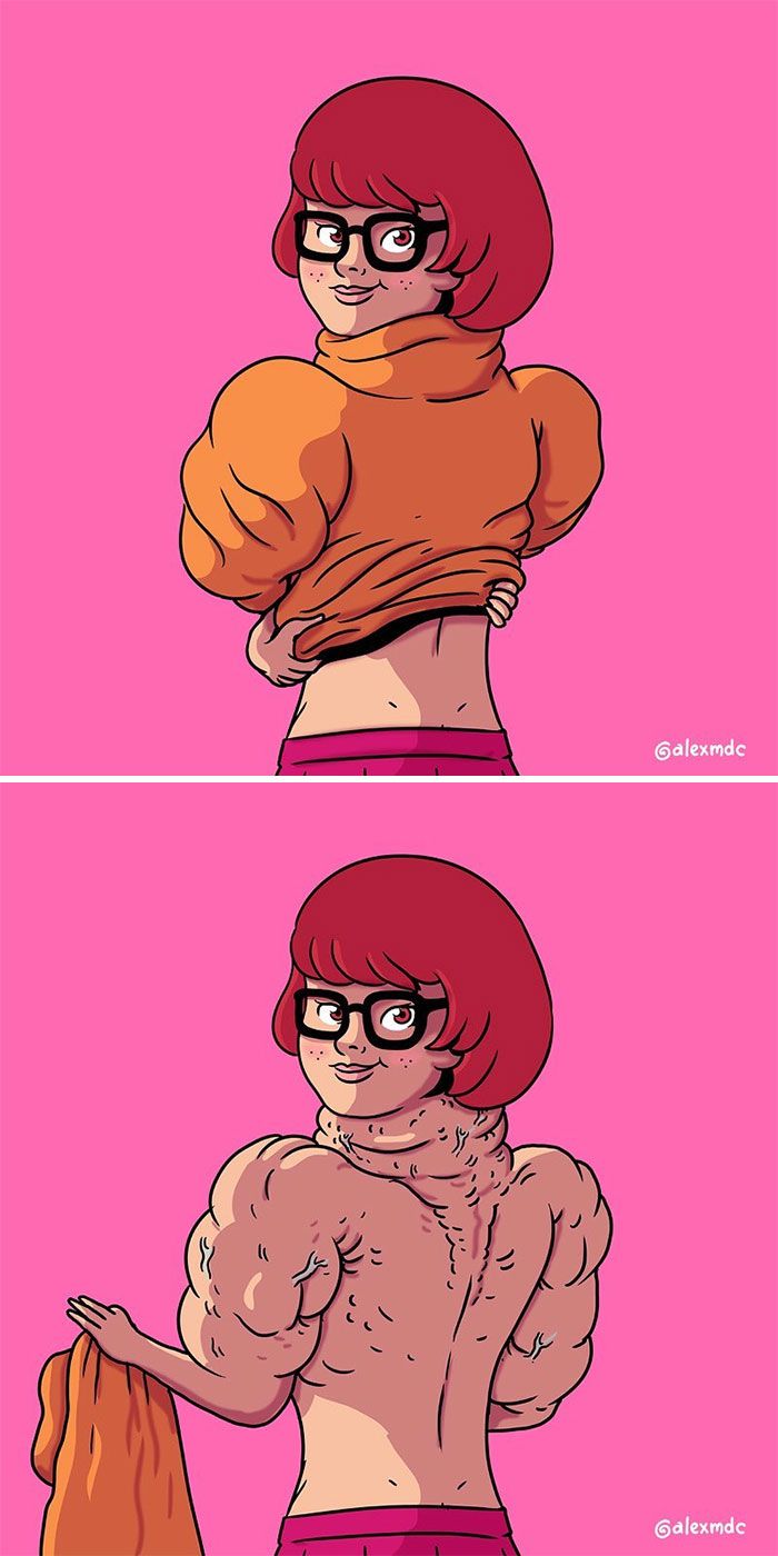 Artista arruína 29 personagens populares 12