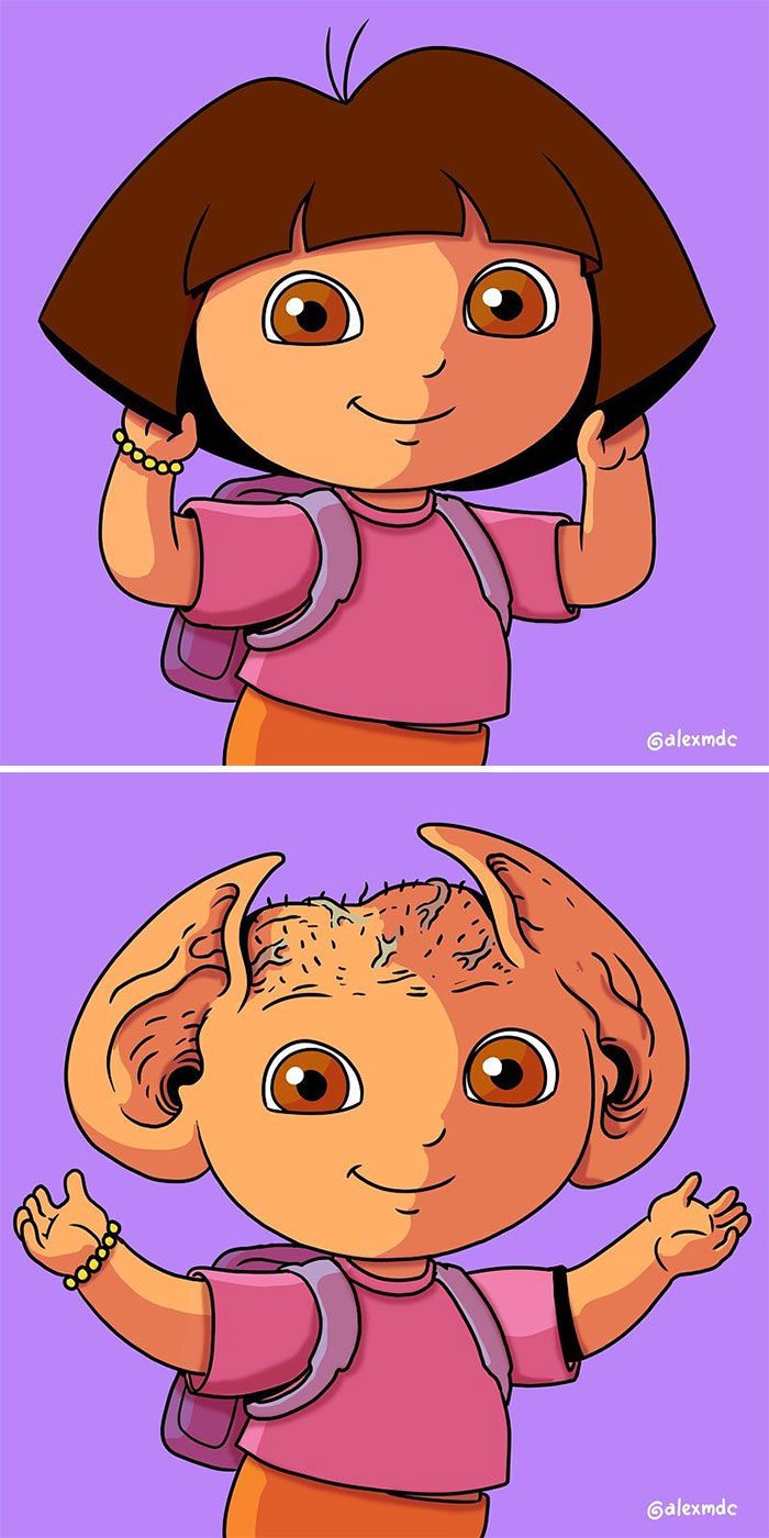 Artista arruína 29 personagens populares 13