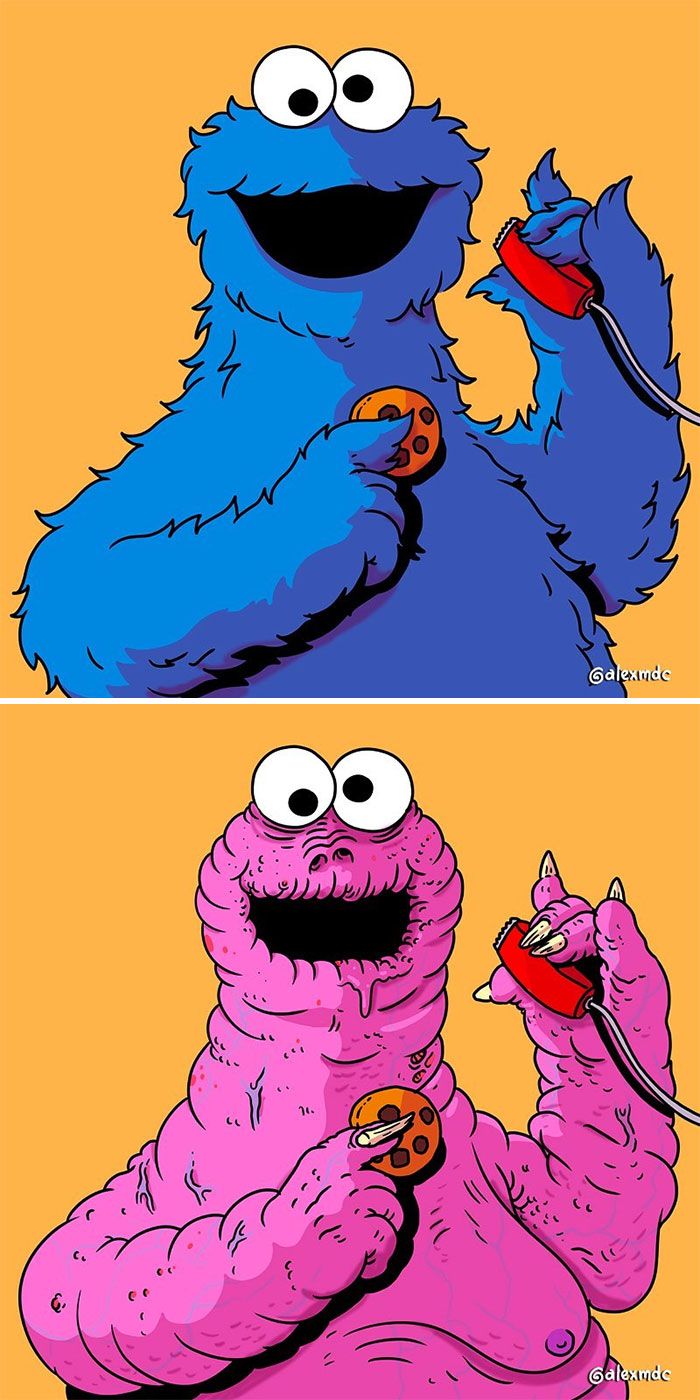 Artista arruína 29 personagens populares 14