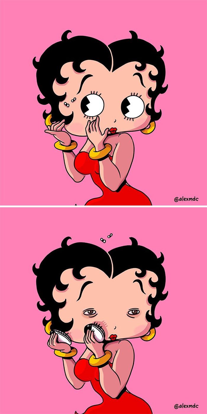 Artista arruína 29 personagens populares 15