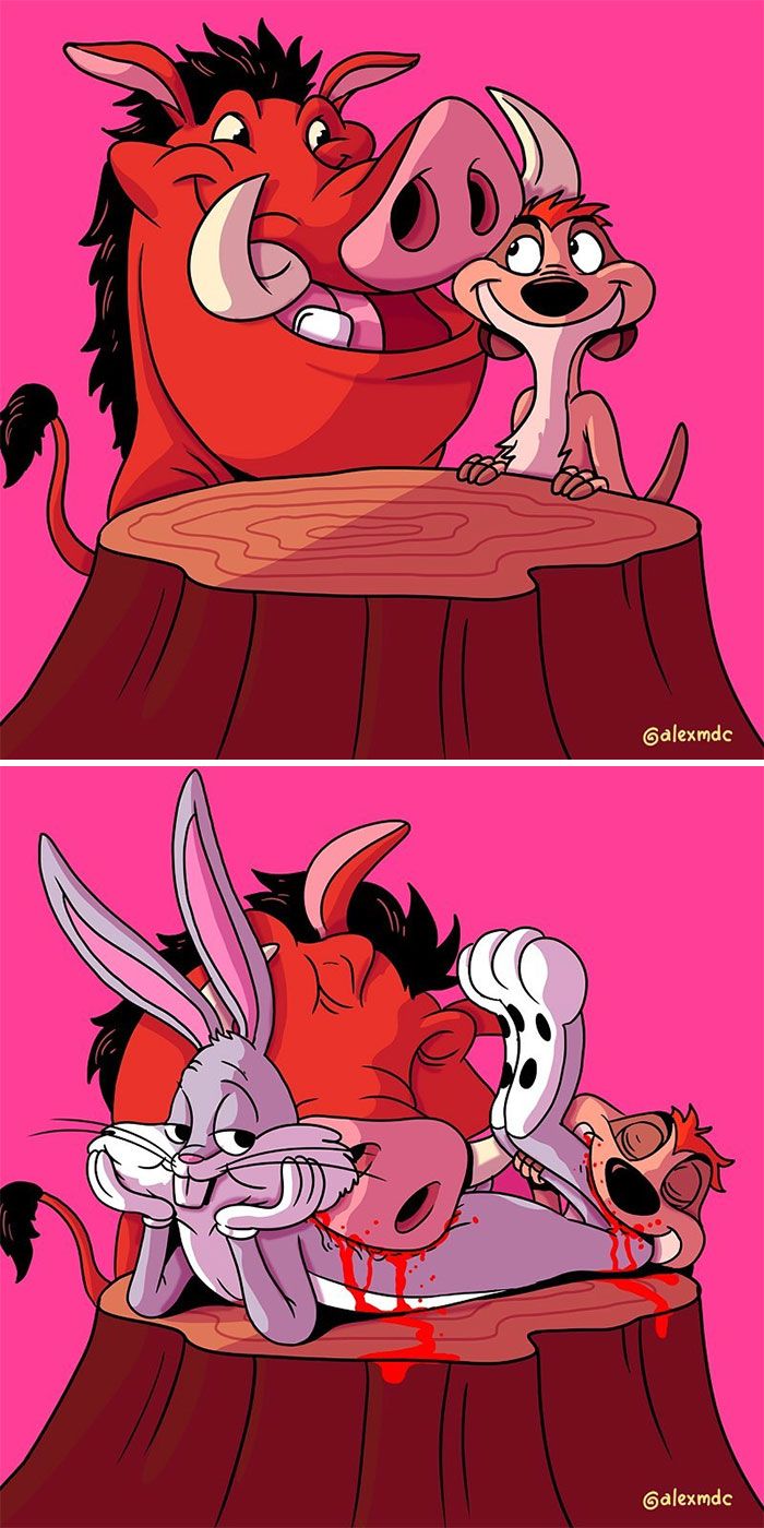 Artista arruína 29 personagens populares 17