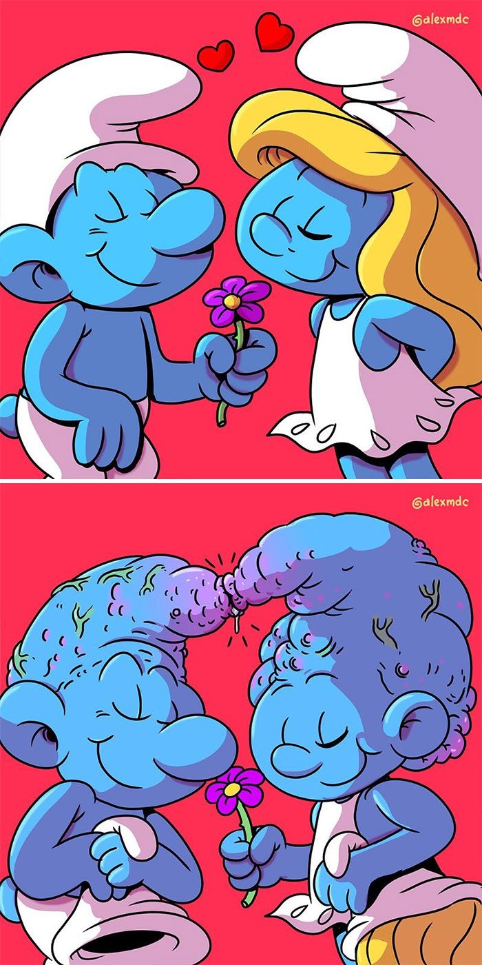 Artista arruína 29 personagens populares 19