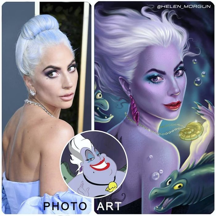 Artista imagina celebridades como personagens da Disney (32 fotos) 3