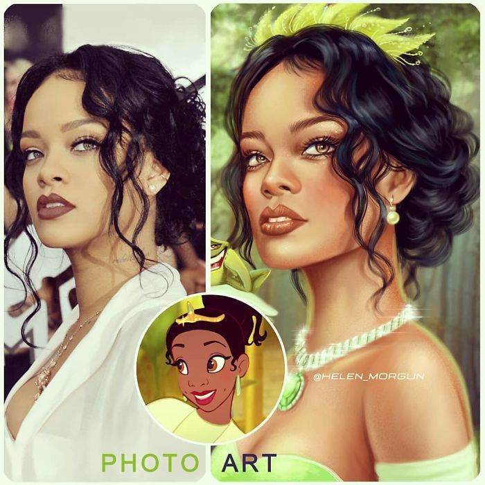 Artista imagina celebridades como personagens da Disney (32 fotos) 4