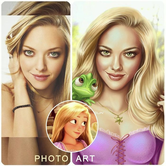 Artista imagina celebridades como personagens da Disney (32 fotos) 7