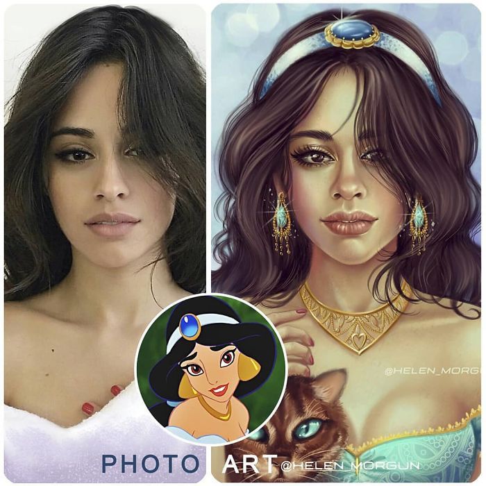 Artista imagina celebridades como personagens da Disney (32 fotos) 10