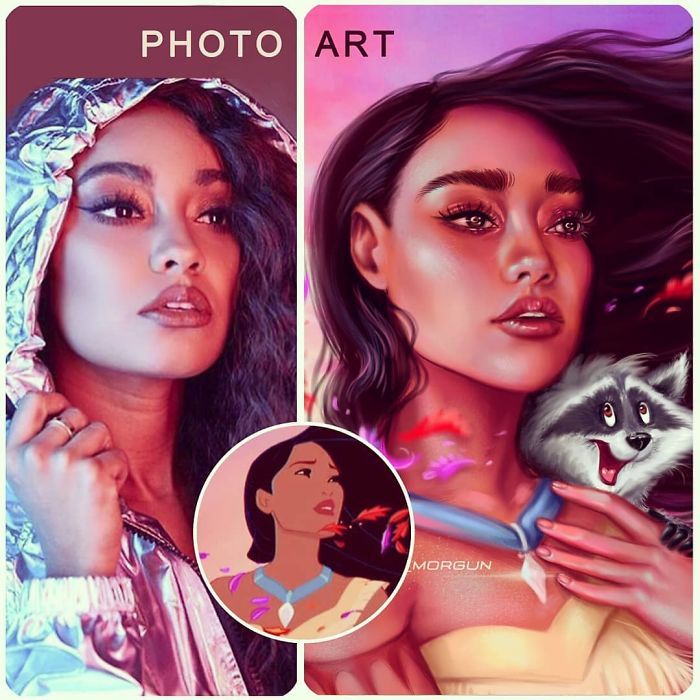 Artista imagina celebridades como personagens da Disney (32 fotos) 16
