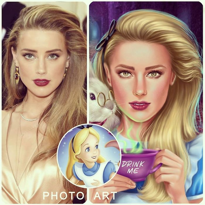 Artista imagina celebridades como personagens da Disney (32 fotos) 25