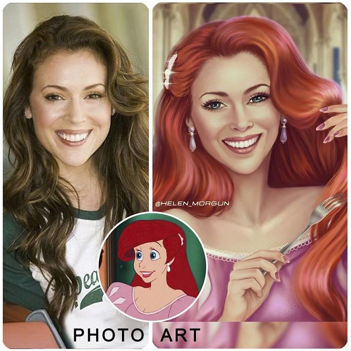 Artista imagina celebridades como personagens da Disney (32 fotos) 26