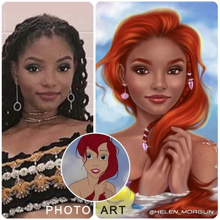 Artista imagina celebridades como personagens da Disney (32 fotos) 27