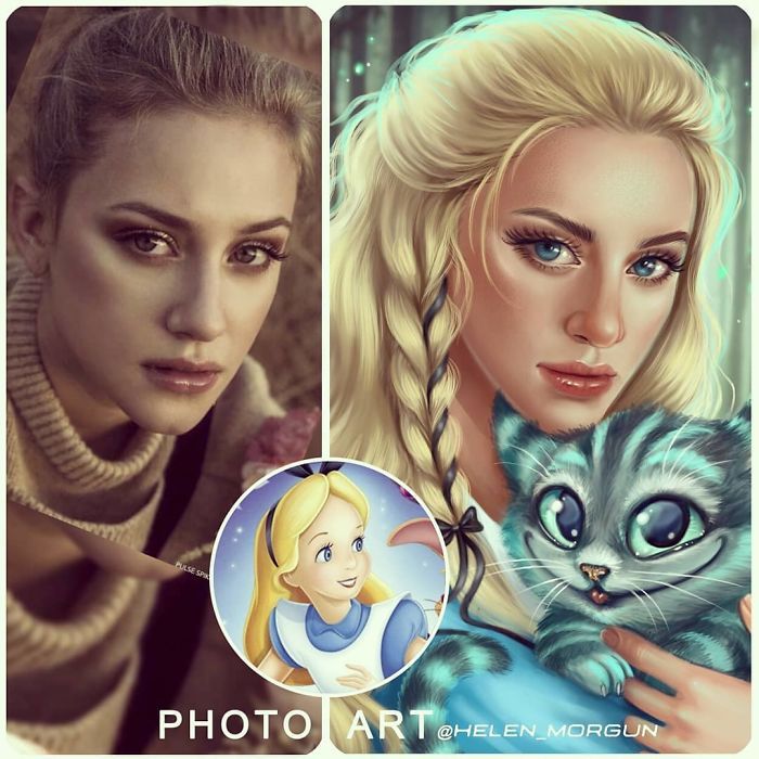 Artista imagina celebridades como personagens da Disney (32 fotos) 28