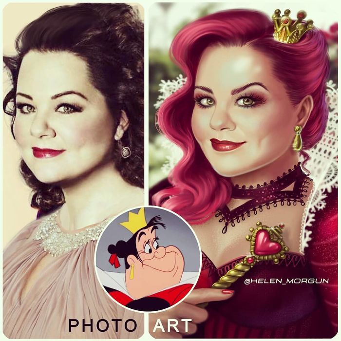 Artista imagina celebridades como personagens da Disney (32 fotos) 29