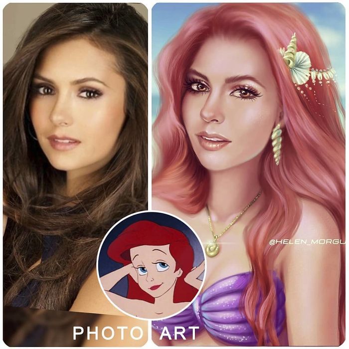 Artista imagina celebridades como personagens da Disney (32 fotos) 31