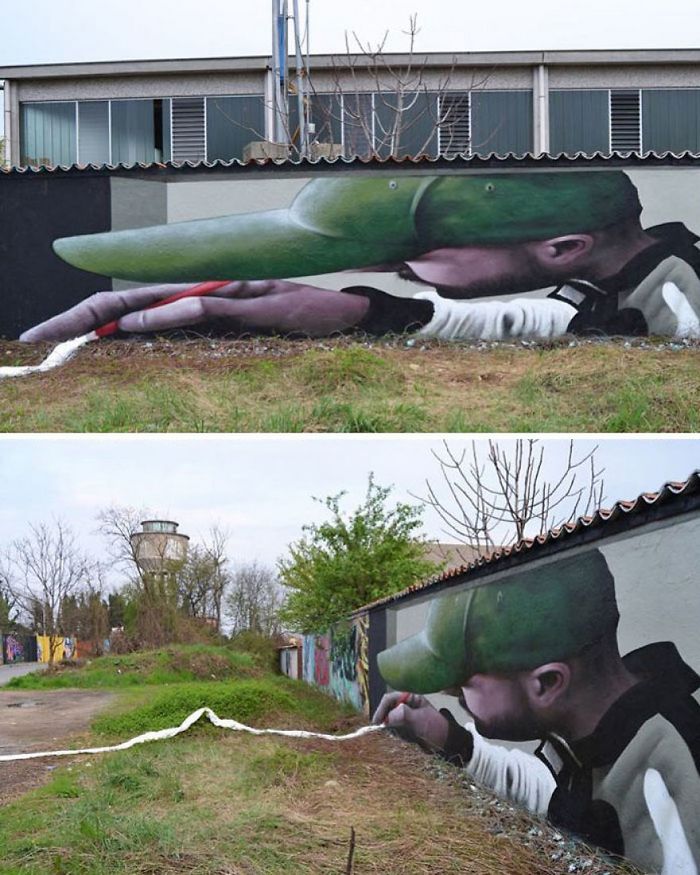 30 fotos de arte de rua em 3D que interagem com seus arredores 8