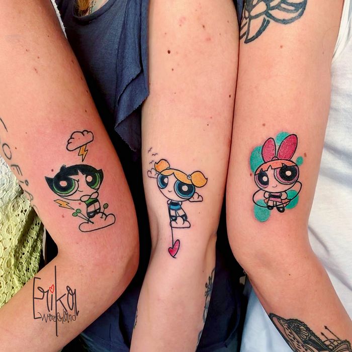 39 ideias lindas para tatuagens para irmãs e melhores amigas 12