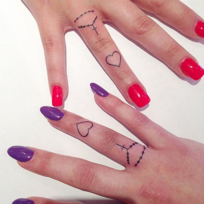 39 ideias lindas para tatuagens para irmãs e melhores amigas 25