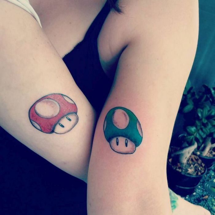 39 ideias lindas para tatuagens para irmãs e melhores amigas 27