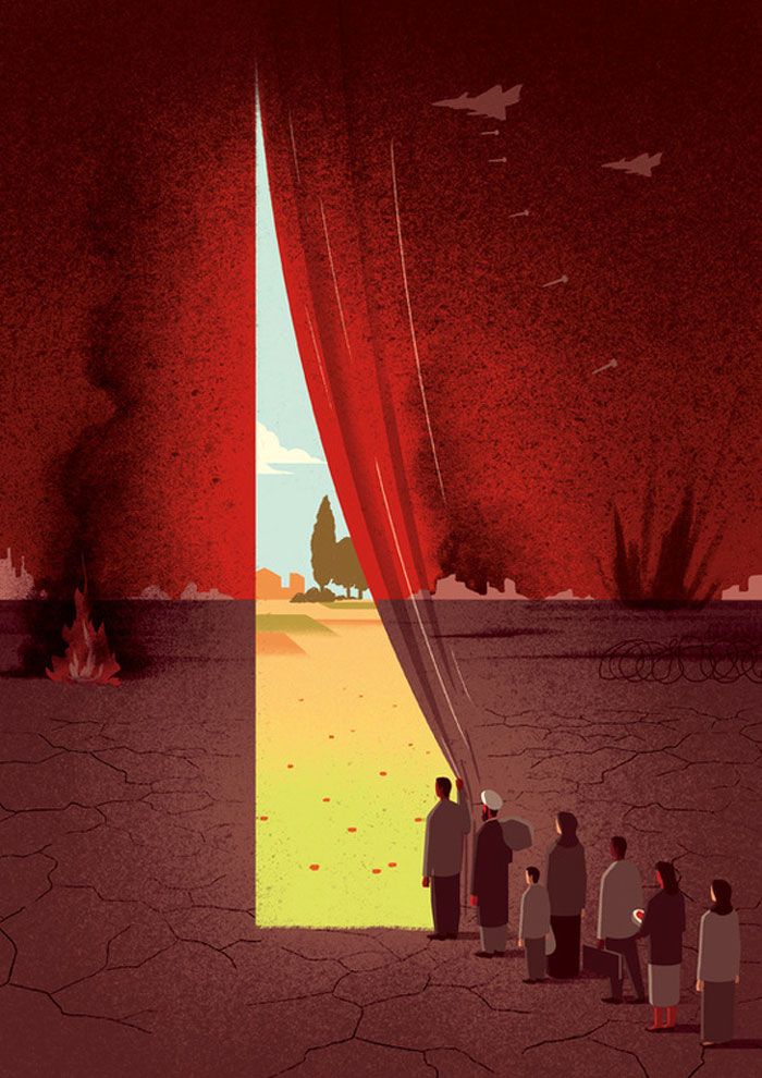 30 ilustrações digitais instigantes que expõem as falhas de nossa sociedade moderna 12