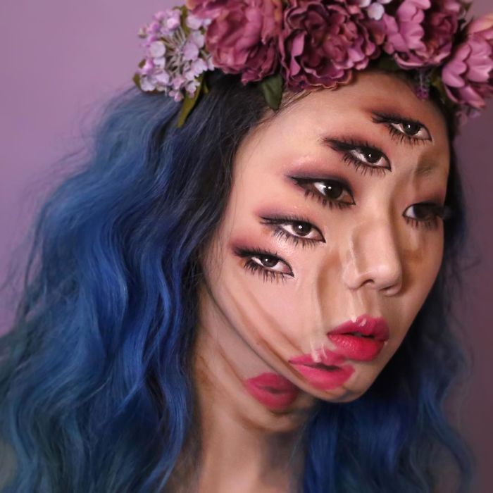 O que este artista faz com o rosto dela mexe seriamente com a sua mente (36 fotos) 2