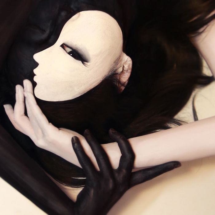 O que este artista faz com o rosto dela mexe seriamente com a sua mente (36 fotos) 8