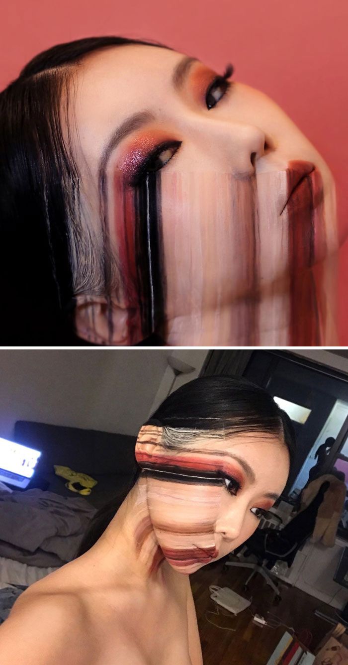 O que este artista faz com o rosto dela mexe seriamente com a sua mente (36 fotos) 16
