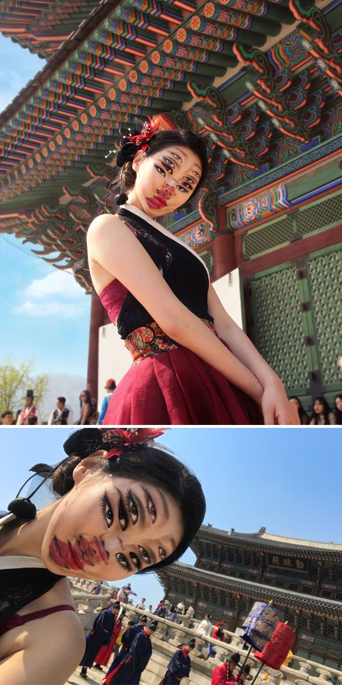 O que este artista faz com o rosto dela mexe seriamente com a sua mente (36 fotos) 21