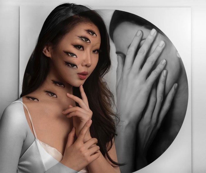 O que este artista faz com o rosto dela mexe seriamente com a sua mente (36 fotos) 23