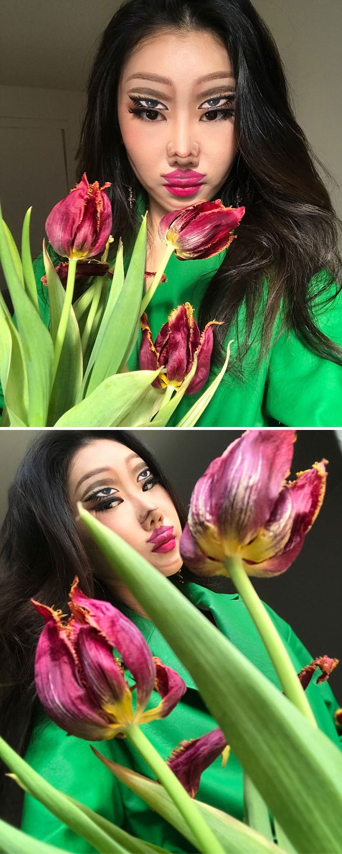 O que este artista faz com o rosto dela mexe seriamente com a sua mente (36 fotos) 24