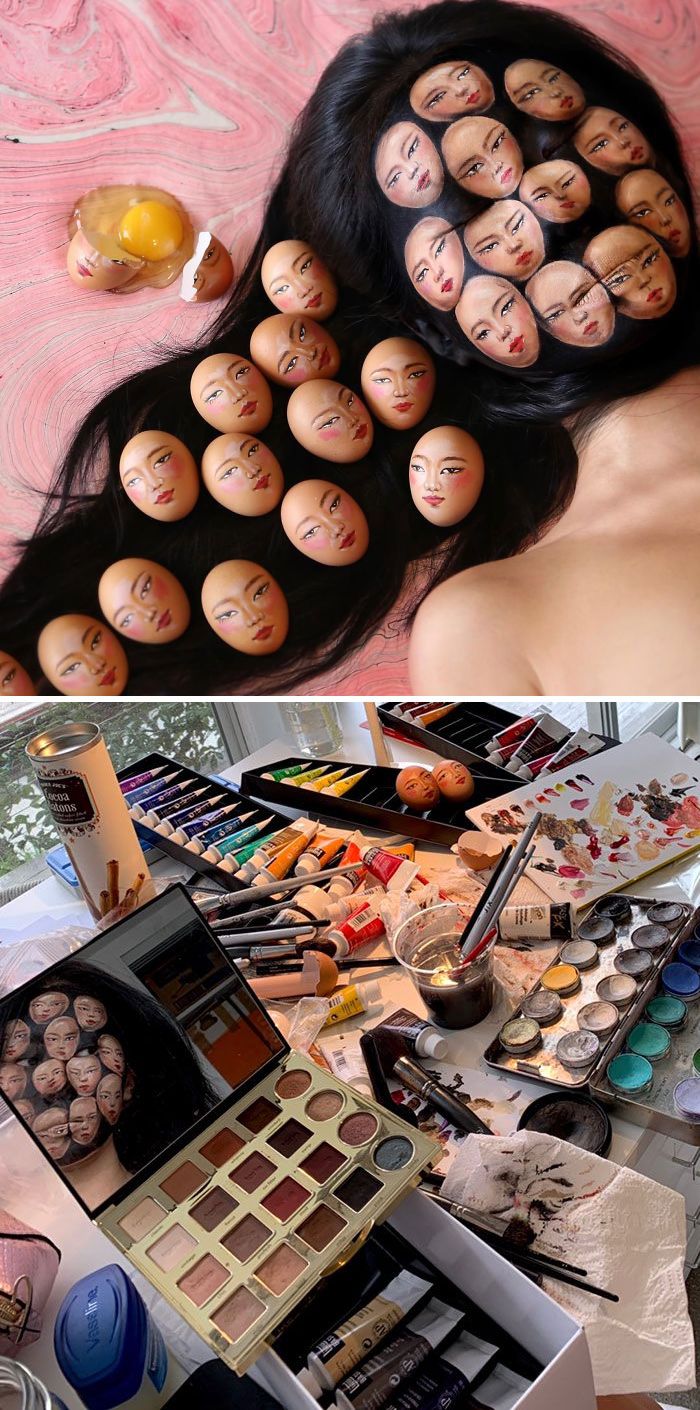 O que este artista faz com o rosto dela mexe seriamente com a sua mente (36 fotos) 29