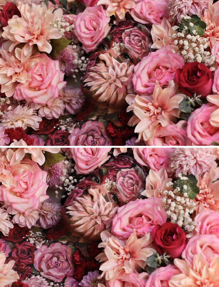 O que este artista faz com o rosto dela mexe seriamente com a sua mente (36 fotos) 36