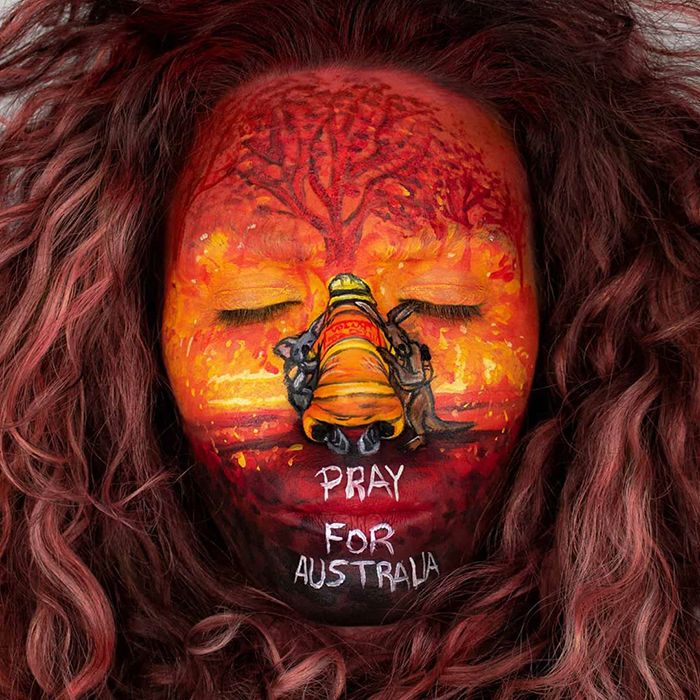 Pessoas de todo o mundo estão compartilhando arte de tributo aos incêndios florestais australianos (30 fotos) 8