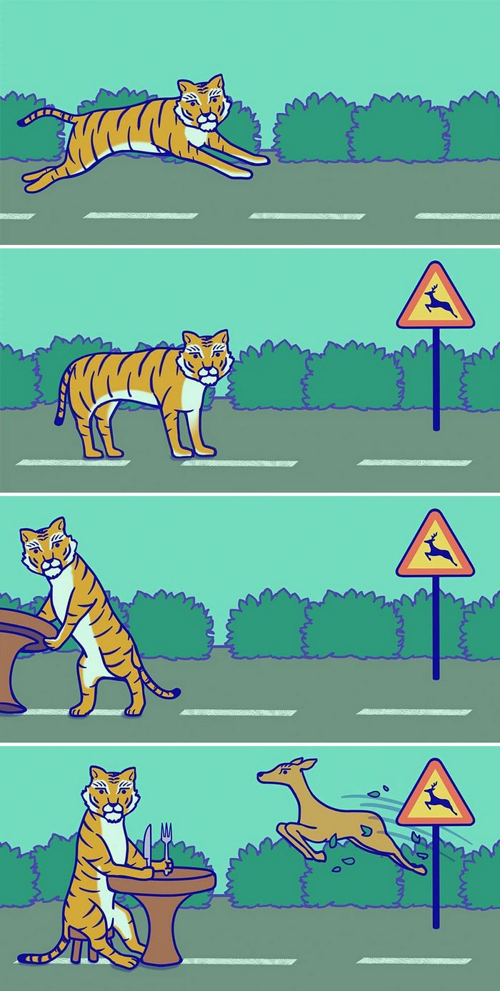 32 quadrinhos estranhamente engraçados que mostram o que aconteceria se o karma fosse real 25