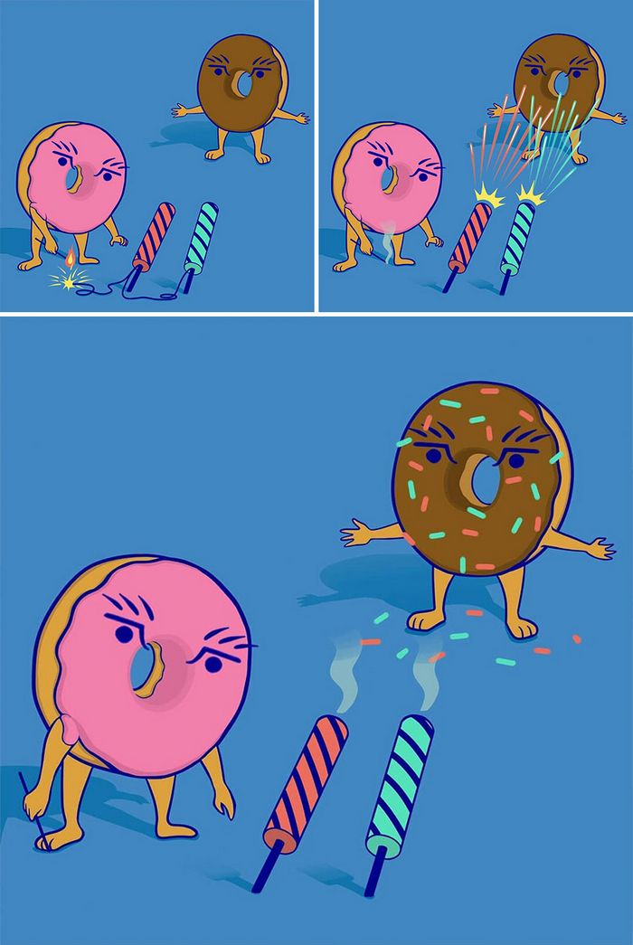 32 quadrinhos estranhamente engraçados que mostram o que aconteceria se o karma fosse real 28